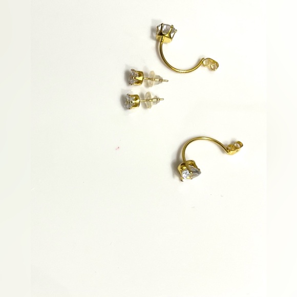 Two in one Earring-stud and loop - Picture 2 of 4